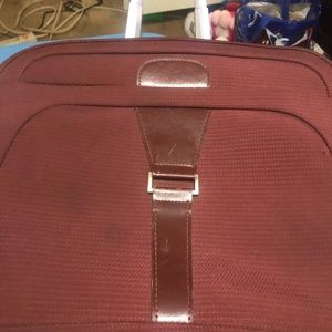 Travel Pro Runway carryon with wheels multiple compartments burgundy